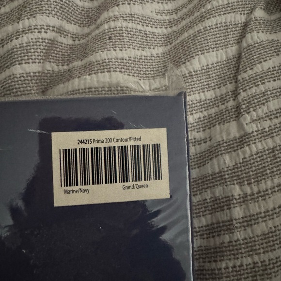 NWOT 🎉 Prima Navy Queen Fitted Sheet - Picture 3 of 5